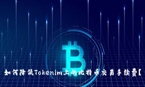 如何降低Tokenim上的比特币交易手续费？